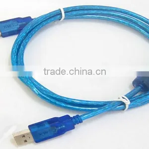 Transparent Blue USB2.0 Cable Male to Male 2m thumbnail-1