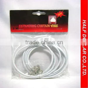 Pvc Spring Expanding Curtain Wire,Curtain Rod Wire,Curtain Wire thumbnail-1