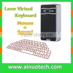 Mini Laser Virtual Keyboard Mouse Projection Keyboard Bluetooth for Smartphone Tablet Pad Build in Speaker thumbnail-1
