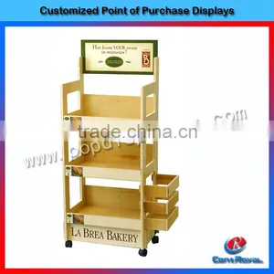2015 Custom Design Wooden Bakery Bread Display Rack thumbnail-1