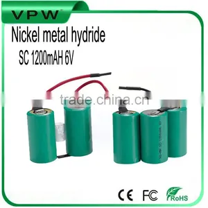 Rechargeable Ni-mh Battery and Nickel Metal Hydride Battery sc 1200mah 6v for Power Tool thumbnail-1