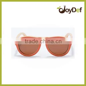 All Age Warm Tone Fashion Bamboo Wood Sunglasses Wooden Sunglasses With Polarized Lens thumbnail-2
