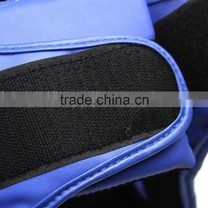 Leather Head Guard Helmet Blue OEM thumbnail-1