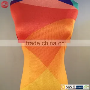 100% Polyester Elastic Printed Mesh Fabric For Clothing thumbnail-5