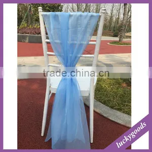 95cm Organza Red Chair Sashes Wedding Chair Decoration thumbnail-5
