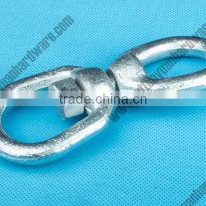 Us Type Hot DIP Carbon Steel Galvanized G402 Double Eye Chain Swivel thumbnail-2