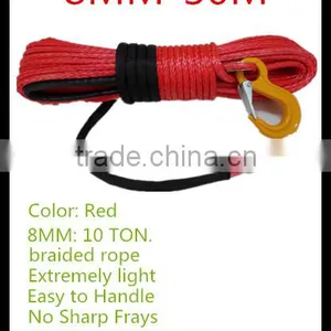 XINSAILFISH 6mm*30m Synthetic High Strength Car Towing Rope Winch Line Cable Rope for Auto Car thumbnail-5