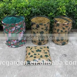 Yellow and Green 600D OXFORD Printed Pop up Bag thumbnail-2