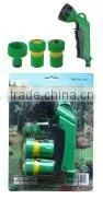 HL133 - 4pcs Hose Nozzle Set (6-way Hose Nozzle + 2 x 3/4" Hose Connector + 3/4" Connector) thumbnail-1