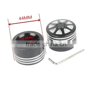 Black Front Axle Nut Cover Bolt For Touring Softail Road King Glide FLTR thumbnail-4