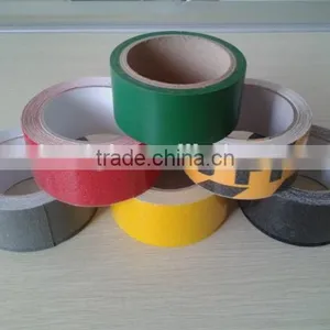 PET Warning Anti Slip Safety GripTape Floor Warning Tape in Black Gray Yellow and Black thumbnail-1
