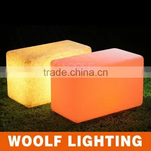 High Quality Illuminated Color Changing LED Bar Cube Chair Cube Seat thumbnail-1
