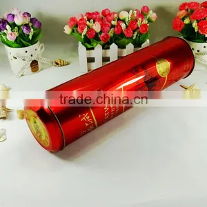 Gift Package Box Round Wine Tin Container thumbnail-6