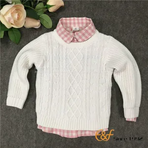 Pure Color Clothes Pullover Sweater for Girl thumbnail-1