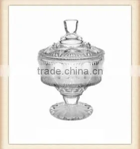 Wholesale Glass Candy Box With Lid ,Promotion Glass Sugar Bowl,candy Boxes for Sale thumbnail-1