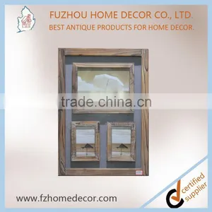 Classic Decorative Antique Wooden Glass Photo Frame With Multi Opening thumbnail-6