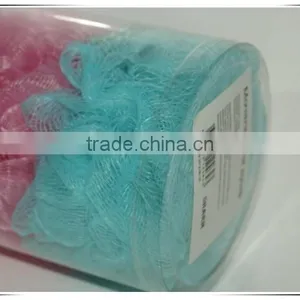 PVC Bucket PE Mesh Bath Sponge Flowers thumbnail-2