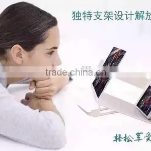 2015 New Arrival 3D Enlarged Screen Magnifier For Mobile Phones Fasion Design Stand For Mobile Phone Screen 4.7 Comes to Be 8.2 thumbnail-3