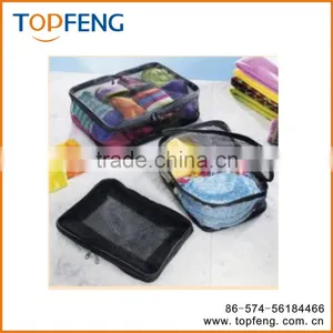 Mesh Travel Bags(3 Pack)/nylon Mesh Packing Bag/nylon Mesh Zippered Bag thumbnail-1