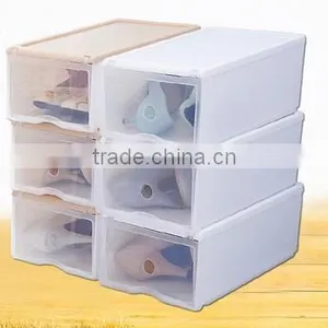 Wholesale Stock Small Order Plastic Transparent Shoes Storage Box thumbnail-1