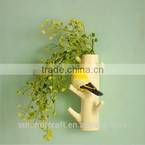 Rustic Decorative Mini Vase Resin Bird Wall Clothes Hooks thumbnail-1
