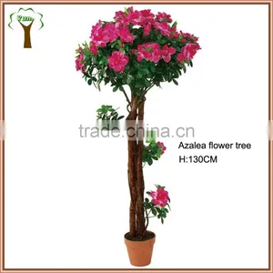 4' High Plastic Azalea Blossom Flowering Tree thumbnail-1