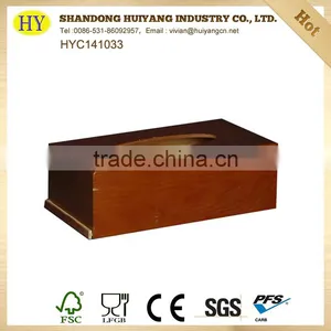 Cheap Unfinished Wholesale Wood Tissue Box thumbnail-5