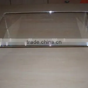 Cheap Acrylic Lucite Clear White tv Stand for Sale thumbnail-2