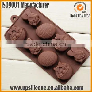 Easter Chocolate Mould Rabbit Chocolate Silicone Easter Mould Easter Egg Mould thumbnail-1