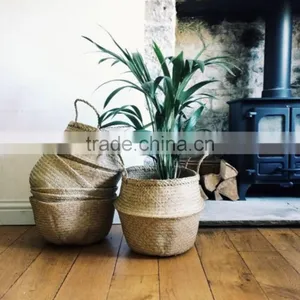 Nature Seagrass Storage Basket/ Decorative Seagrass Baskets thumbnail-1