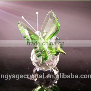 Nice Green Crystal Butterfly With a Crystal Ball as Islamic Religious Gifts thumbnail-1