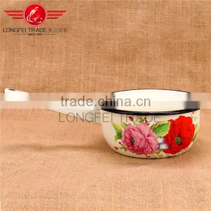 Competitve Price With Fancy Painting Full Decal 18cm Enamel Water Ladle/water Scoop thumbnail-1