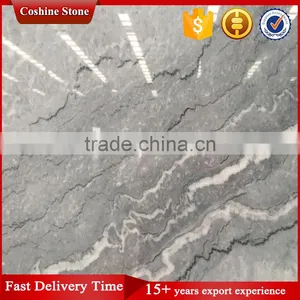 Nature Beautiful Grey and White Vein Marble, Bruce Grey Marble thumbnail-4