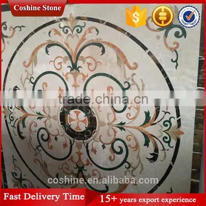 Beautiful Flower Beige Marble Medallion Floor Tiles Marble thumbnail-1