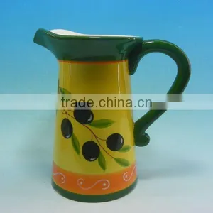 Grape Yellow Ceramic Milk Pot thumbnail-1