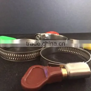 Stainless Steel Non-standard American Style T Clamps Double Bolt Butterfly Hose Clamps 8mm thumbnail-1