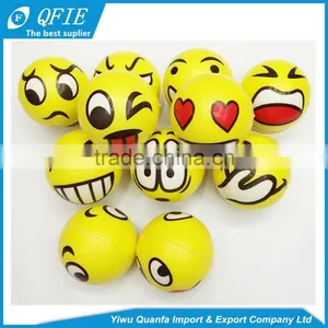 Wholesale 5cm Soft Custom Antistress Emoji PU Foam Squeeze Ball for Vending Machine thumbnail-6
