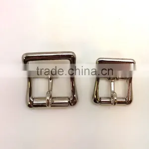1" Center Bar Buckle With Lockable Prong, Zinc Alloy Strap Buckle in Nickel Plate thumbnail-5
