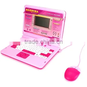 English & Spanish Interactive Kids Laptop Learning Machine/ Study Machine/ Educational Toys With Light & Voice thumbnail-1