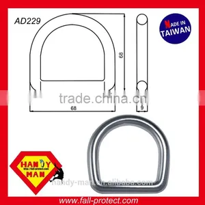 AD229 Aluminum 20kN Safety Forged D-Ring thumbnail-2