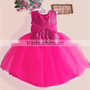 Little Baby Girls Dress Party Costume Bow Lace Sequins Flower Princess Tutu Dresses Children Clothes Kids Clothing thumbnail-1