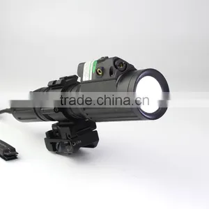 Tactical Professional Hunting Green Laser Sight With 1000 Lumens CREE T6 LED Flashlight With Strobe Light thumbnail-4