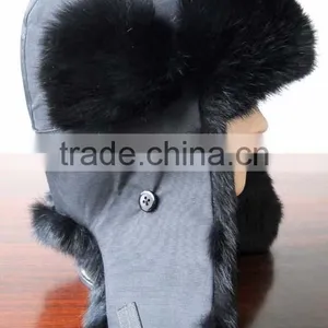 Geniue Rabbit Fur Trooper Hats thumbnail-1