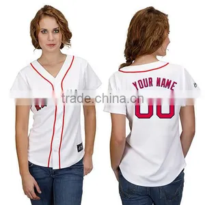 High Quality V Neck Cheap Blank Baseball Jersey Wholesale thumbnail-1
