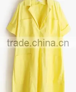 2016 New Pockets Design Women Shirt Dress thumbnail-1