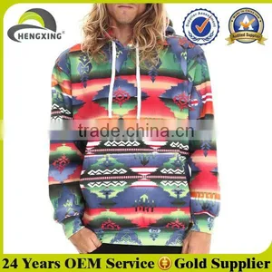 Wholesale Aztec Print Mens Pullover 100 Polyester Hoodie thumbnail-1