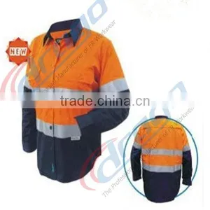 UPF 50+ Cotton Drill Anti-UV Long Sleeve Shirts thumbnail-1