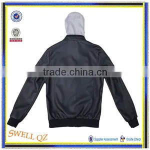 2016 Top Fashion Italian Jacket Mens Leather Blazer thumbnail-2