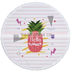 Custom Printed Good Quality Round Towel Printed Many Color Round Beach Towel thumbnail-4