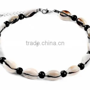 Fashion Tooth Charm Wooden Beads Necklace Diy Wooden Beads Tooth Charms Choker Necklace for Valentine's Gifts thumbnail-3